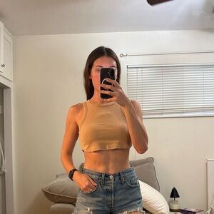 Edikted Tan Crop Top